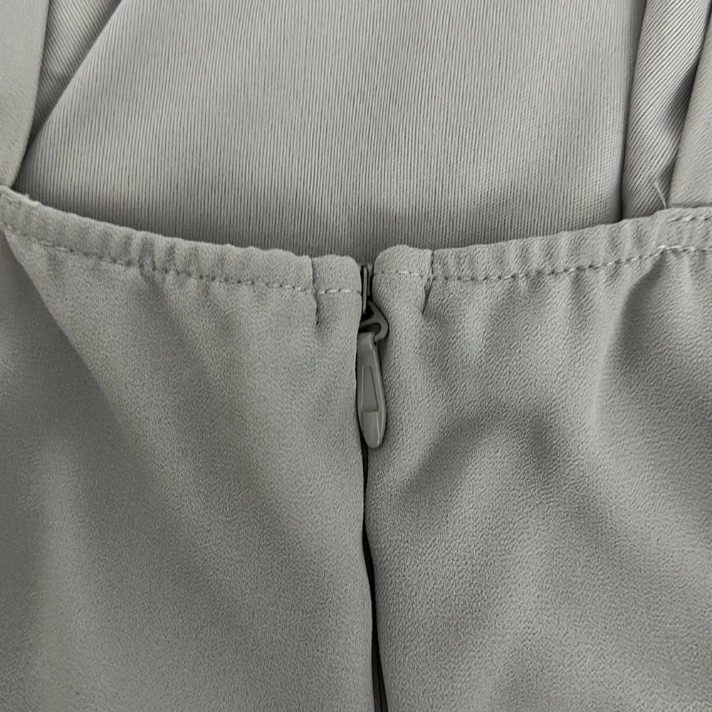 LULUS: Gray Skater Dress - Picture 6 of 8